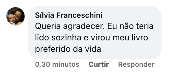 Sílvia: não teria lido sozinha e virou meu livro preferido