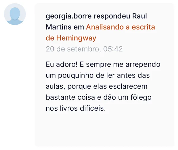Georgia: as aulas dão fôlego nos livros difíceis