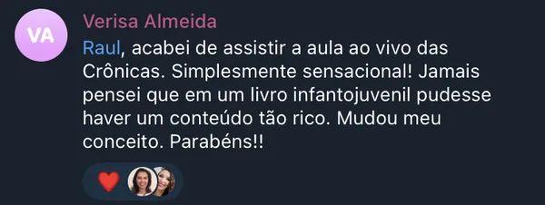 Verisa: jamais pensei que um infantojuvenil tivesse conteúdo tão rico